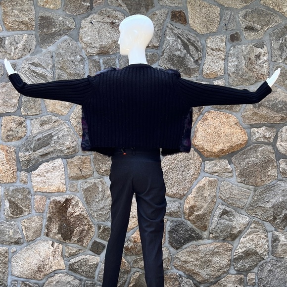 Jocelyn fur & knit wool sweater - Picture 5 of 6